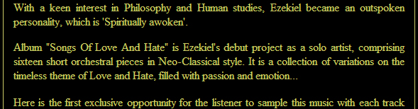 Ezekiel music